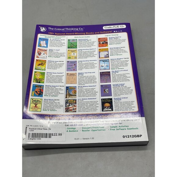 practical critical thinking for grades 9-12+ Teacher's Manual book 2015 READ NEW - Picture 3 of 5